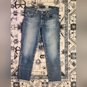 Ag Adriano Goldschmied Blue Straight Leg Jeans